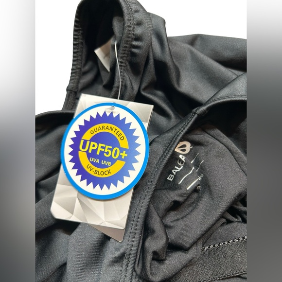 BALEAF black Athletic One Piece Swimsuit Training Racerback Swimwear size 36 NWT - Picture 11 of 11